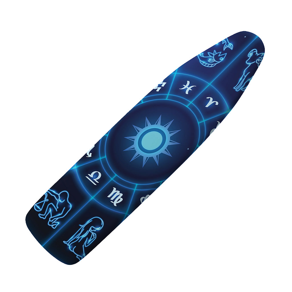 Blue Light Zodiac Circle Print Ironing Board Cover