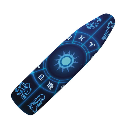 Blue Light Zodiac Circle Print Ironing Board Cover