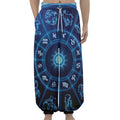 Blue Light Zodiac Circle Print Lantern Pants