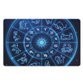 Blue Light Zodiac Circle Print Polyester Doormat