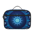 Blue Light Zodiac Circle Print Portable Lunch Bag