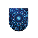 Blue Light Zodiac Circle Print Toilet Lid Cover