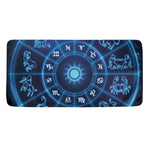 Blue Light Zodiac Circle Print Towel