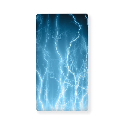 Blue Lightning Print Baby Crib Sheet