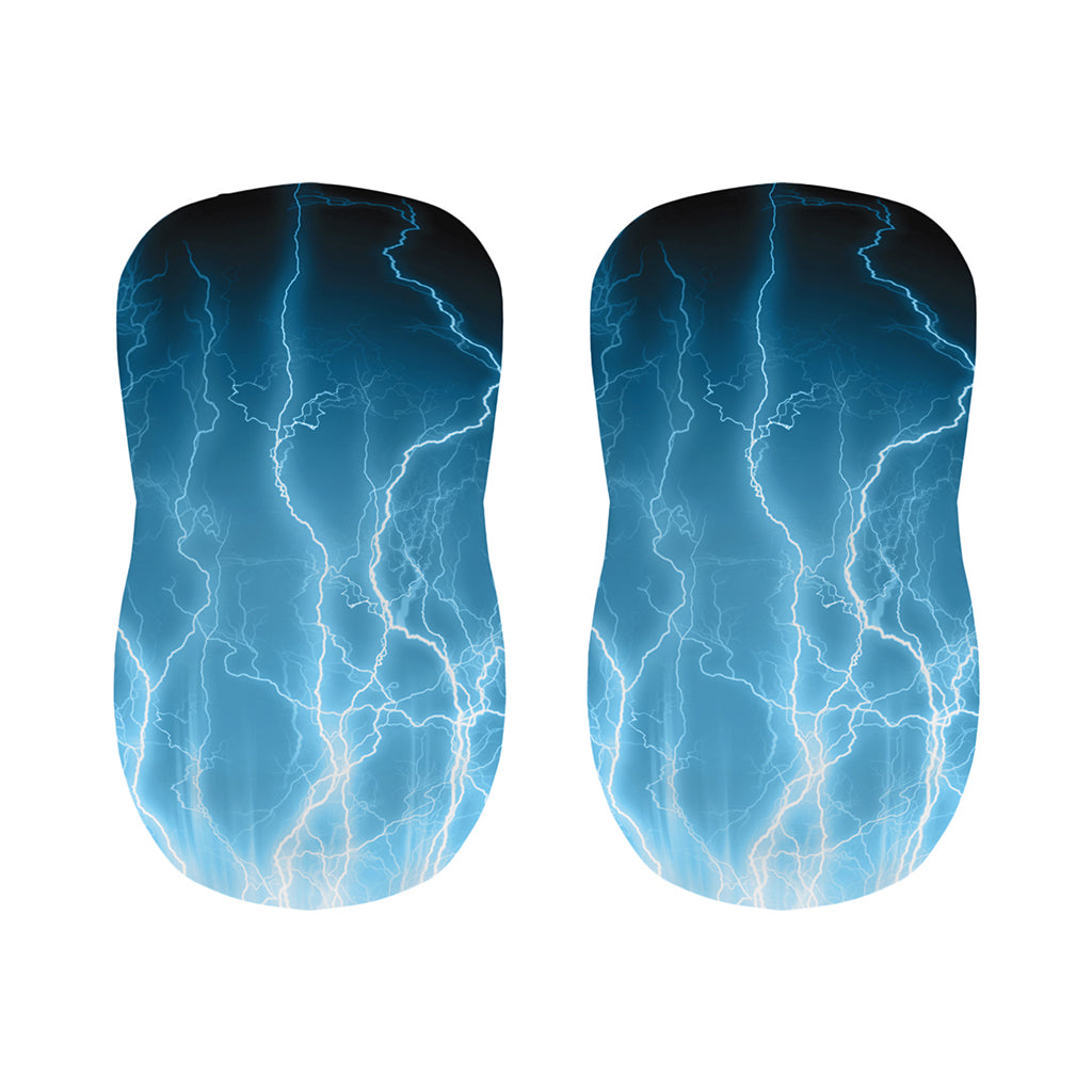 Blue Lightning Print Bar Stool Covers
