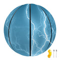 Blue Lightning Print Basketball
