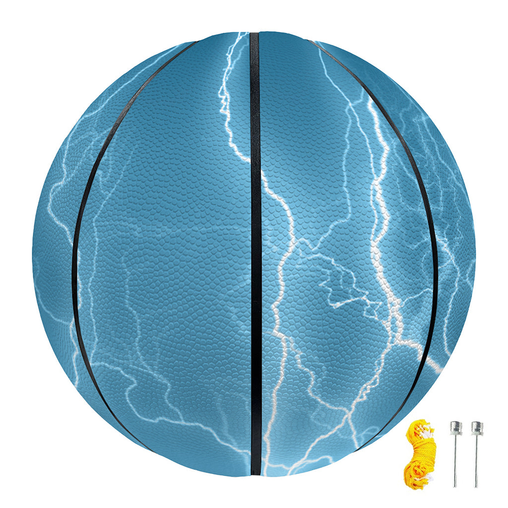 Blue Lightning Print Basketball