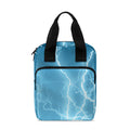 Blue Lightning Print Bible Tote Bag