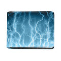 Blue Lightning Print Bifold Wallet
