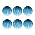 Blue Lightning Print Coaster Set