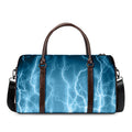 Blue Lightning Print Duffel Bag