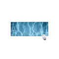 Blue Lightning Print Extended Mouse Pad