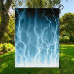 Blue Lightning Print Garden Flag