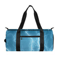 Blue Lightning Print Gym Bag