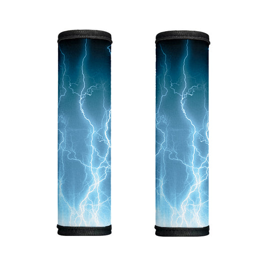 Blue Lightning Print Handle Covers