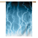 Blue Lightning Print House Flag