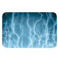 Blue Lightning Print Indoor Door Mat