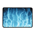 Blue Lightning Print Kitchen Mat