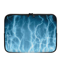Blue Lightning Print Laptop Sleeve