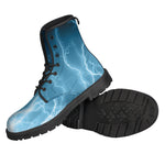 Blue Lightning Print Backpack