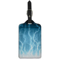 Blue Lightning Print Luggage Tag