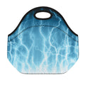 Blue Lightning Print Neoprene Lunch Bag
