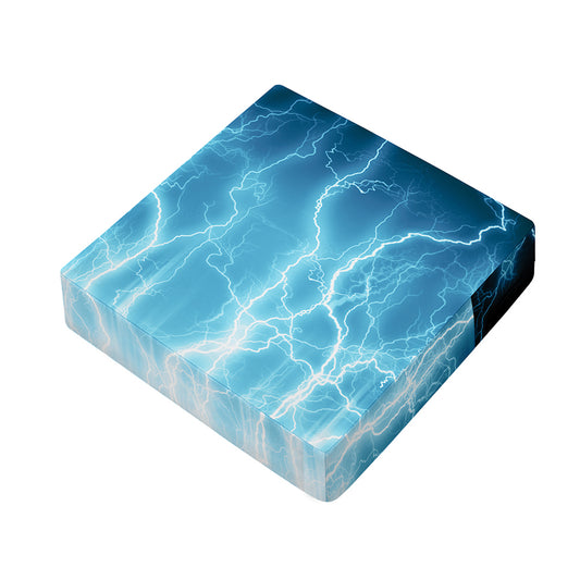 Blue Lightning Print Outdoor Seat Cushion Cover