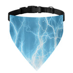 Blue Lightning Print Over The Collar Dog Bandana