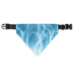 Blue Lightning Print Over The Collar Dog Bandana