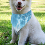 Blue Lightning Print Over The Collar Dog Bandana
