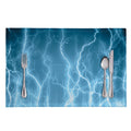 Blue Lightning Print Placemat