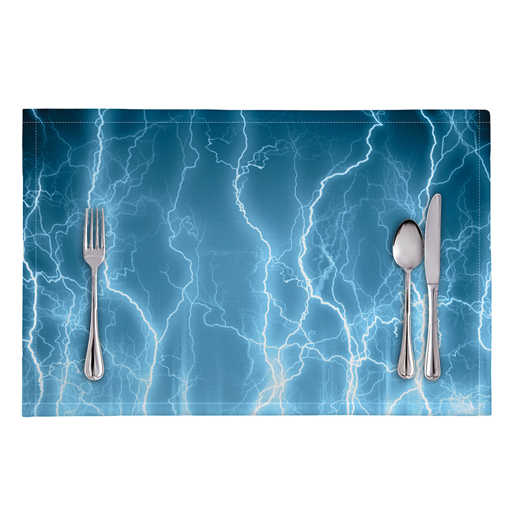Blue Lightning Print Placemat