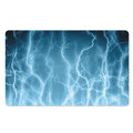 Blue Lightning Print Polyester Doormat