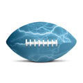 Blue Lightning Print Rugby Ball