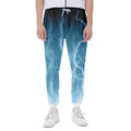 Blue Lightning Print Joggers