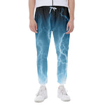 Blue Lightning Print Scuba Joggers
