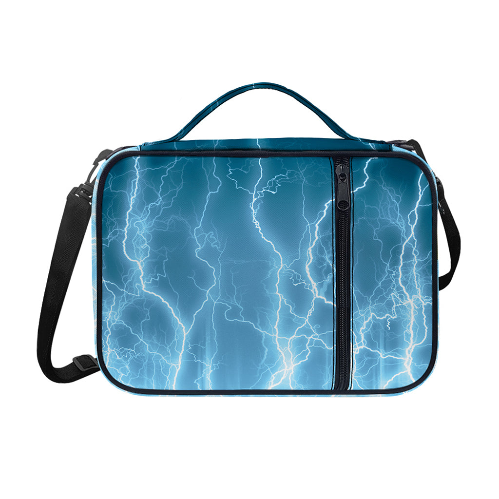 Blue Lightning Print Shoulder Strap Bible Bag
