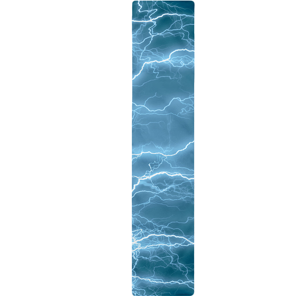 Blue Lightning Print Table Runner