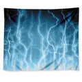 Blue Lightning Print Tapestry