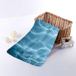 Blue Lightning Print Towel