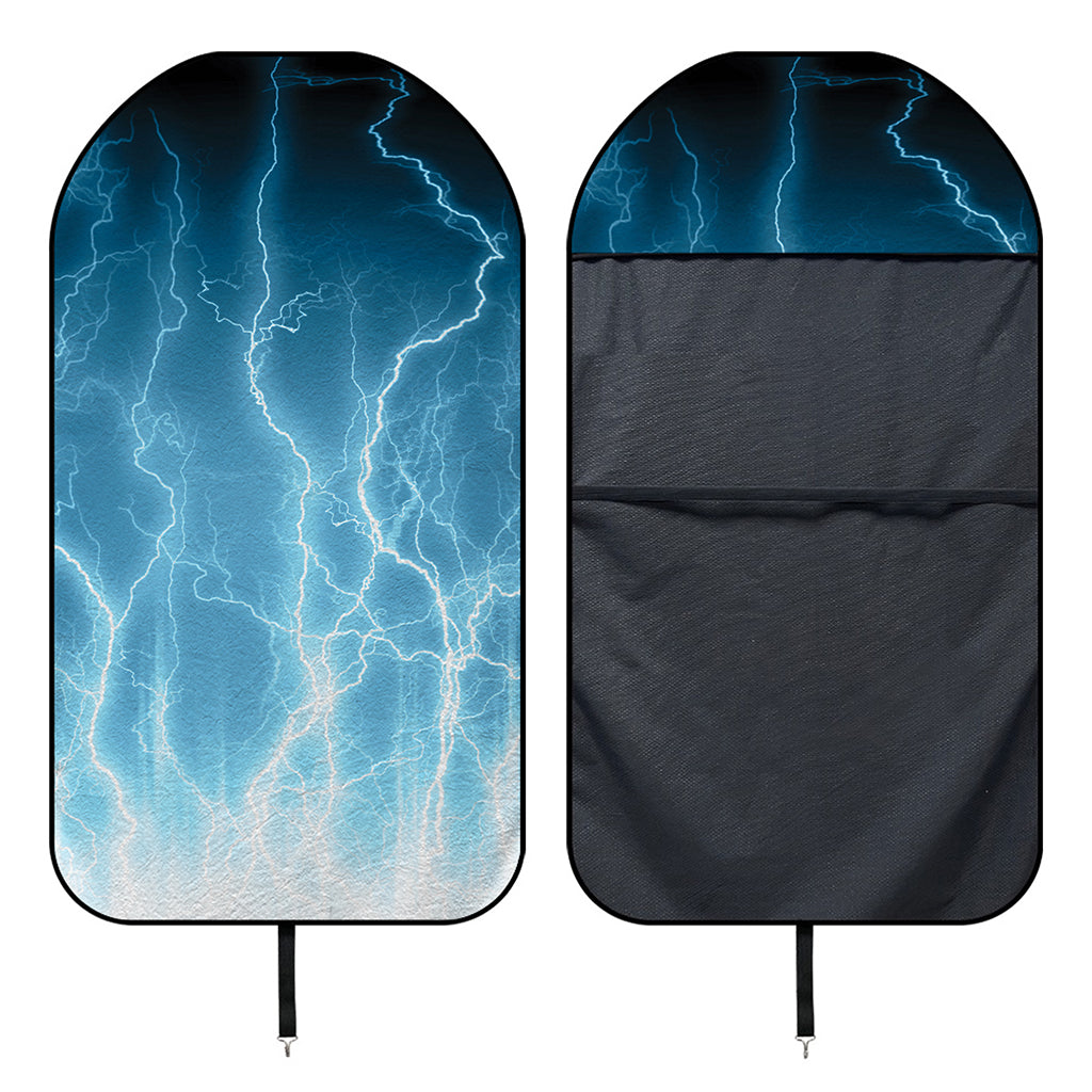 Blue Lightning Print Waterproof Car Seat Cover