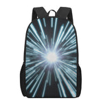 Blue Lightspeed Print 17 Inch Backpack