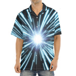 Blue Lightspeed Print Aloha Shirt