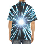 Blue Lightspeed Print Aloha Shirt