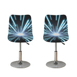 Blue Lightspeed Print Bar Stool Covers