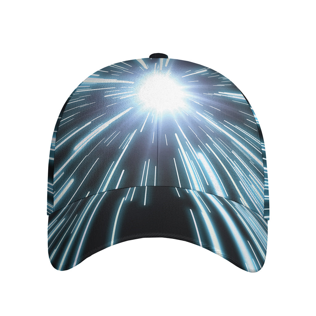Blue Lightspeed Print Baseball Cap