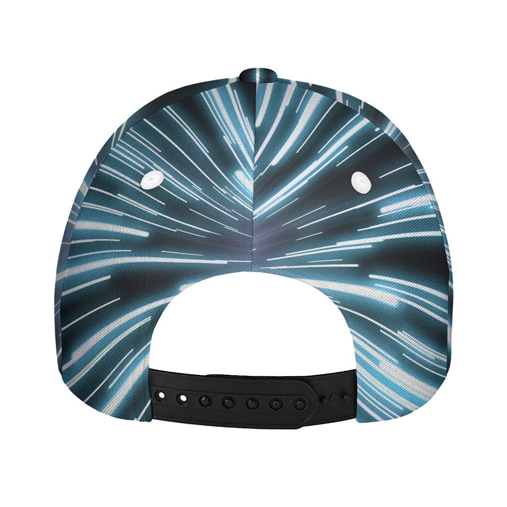 Blue Lightspeed Print Baseball Cap