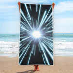 Blue Lightspeed Print Beach Towel