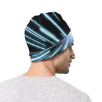 Blue Lightspeed Print Beanie