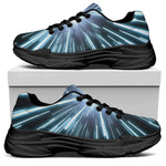 Blue Lightspeed Print Black Chunky Shoes
